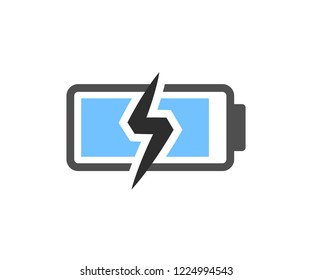 Battery simple vector icon