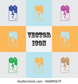battery simple vector icon