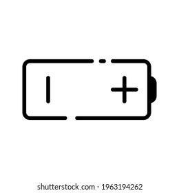 Battery Single flat icon color editable