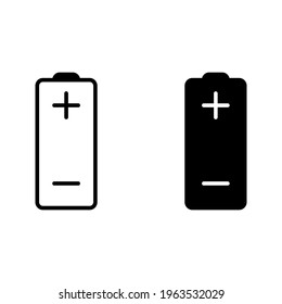 Battery Single flat icon color editable