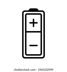Battery Single flat icon color editable