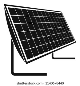 Battery solar panel icon. Simple illustration of battery solar panel vector icon for web design isolated on white background