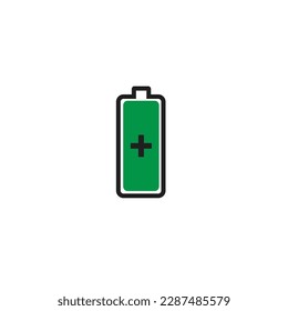 Battery Stamina Mode User Interface Outline Icon Logo Vector Illustration