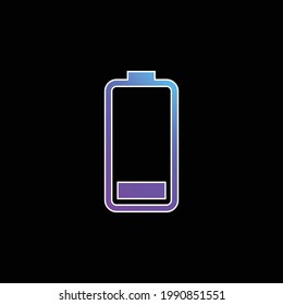 Battery Status blue gradient vector icon