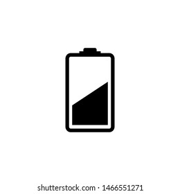 Battery status icon simple design