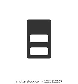 battery status  isolated simple icon