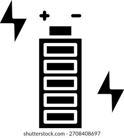 Línea de Estado de la batería Diseño de Vector