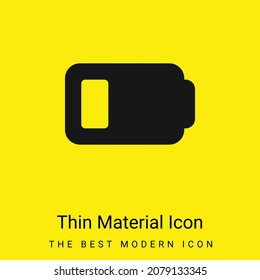 Battery Status minimal bright yellow material icon