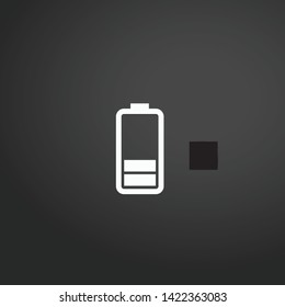 Battery Status vector icon. Battery Status concept stroke symbol design. Thin graphic elements vector illustration, outline pattern for your web site design, logo, UI. EPS 10.