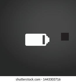 Battery Status vector icon. Battery Status concept stroke symbol design. Thin graphic elements vector illustration, outline pattern for your web site design, logo, UI. EPS 10.