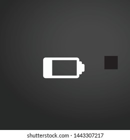 Battery Status vector icon. Battery Status concept stroke symbol design. Thin graphic elements vector illustration, outline pattern for your web site design, logo, UI. EPS 10.