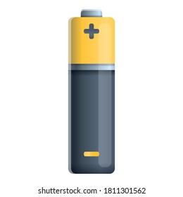 Battery stick icon. Cartoon of battery stick vector icon for web design isolated on white background