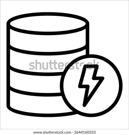 Battery Storage Icon Element For Design