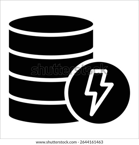 Battery Storage Icon Element For Design