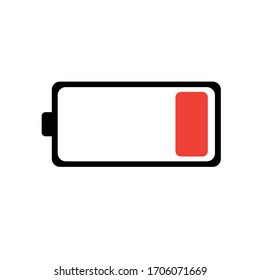 Battery Symbol Represents Low Battery Stock Vector (Royalty Free ...