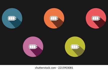 Vektordesign-Vektorgrafik von Batteriesymbolen