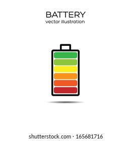 Battery Symbol. Vector illustration. Eps10.