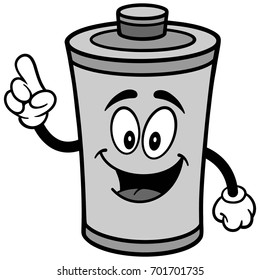 Battery Talking Illustration