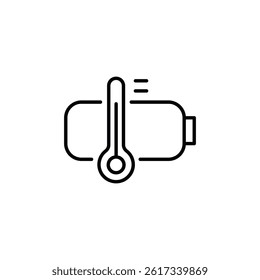 Battery Temperature Indicator, Monitoring Temperature with Minimalist Symbol