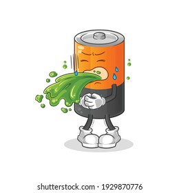 tira de la batería. vector de mascota de dibujos animados