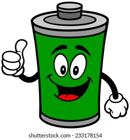 Battery with Thumbs Up