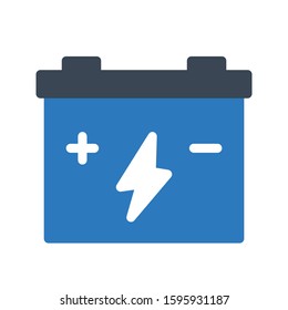 battery vector glyph color icon 