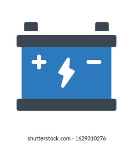 battery vector glyph color icon 