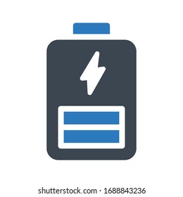 Vektorillustration-Symbol für Batterien  