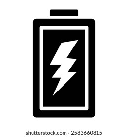 Battery Vector Glyph Icon Vector Design