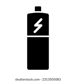 Battery Vector Glyph Icon For Personal And Commercial Use.

