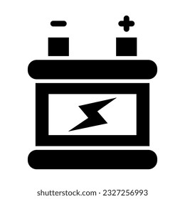 Battery Vector Glyph Icon For Personal And Commercial Use.

