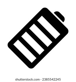 Battery Vector Glyph Icon For Personal And Commercial Use.
