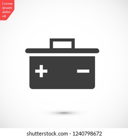 battery vector icon 10 eps
