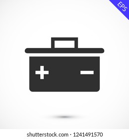 battery vector icon 10 eps