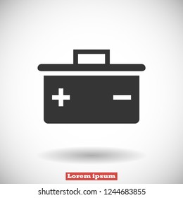 battery vector icon 10 eps