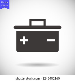 battery vector icon 10 eps