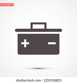 battery vector icon 10 eps