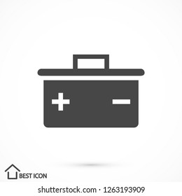 battery vector icon 10 eps