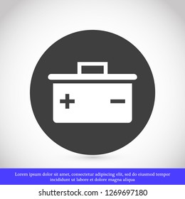 battery vector icon 10 eps