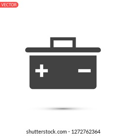 battery vector icon 10 eps