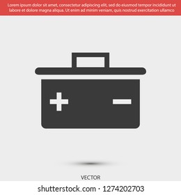 battery vector icon 10 eps
