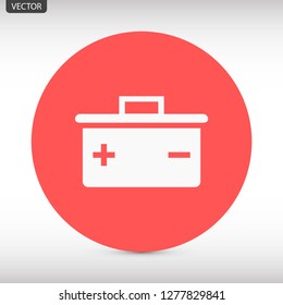 battery vector icon 10 eps