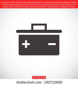 battery vector icon 10 eps
