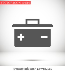 battery vector icon 10 eps
