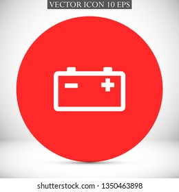 battery vector icon 10 eps