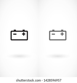 battery vector icon 10 eps  Flat design