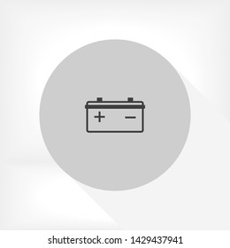 battery vector icon 10 eps , Lorem ipsum Flat design