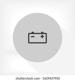 battery vector icon 10 eps , Lorem ipsum Flat design
