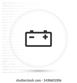 battery vector icon 10 eps , Lorem ipsum Flat design