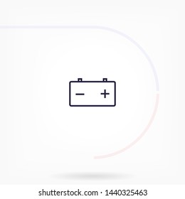 battery vector icon 10 eps , Lorem ipsum Flat design